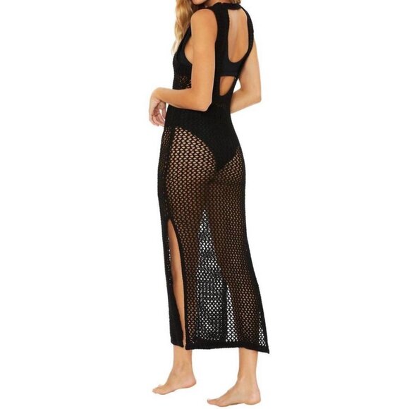 NEW Beach Riot Holly Dress Swim Cover-up Black Size Large Crochet NWT - Picture 3 of 7